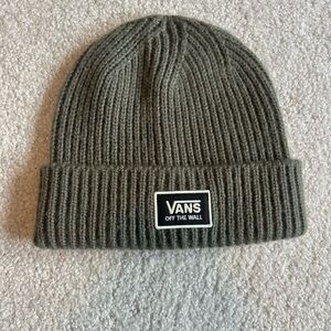 Vans Green Ribbed Beanie Hat